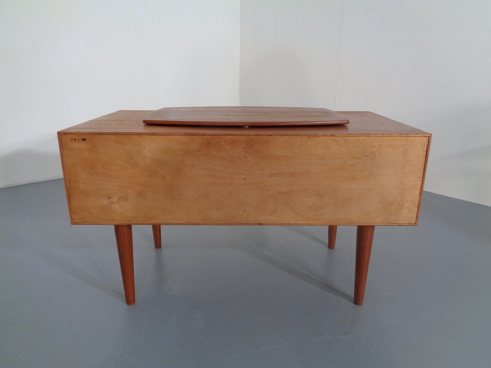 Danish Teak Chest Of Drawers With Rotatable Tray, 1960s photo buy