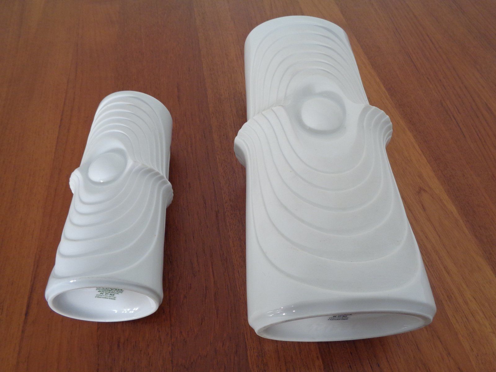 614.0 Mid Century Op Art Vases From Royal Kpm  1960s  Set Of 6 photo