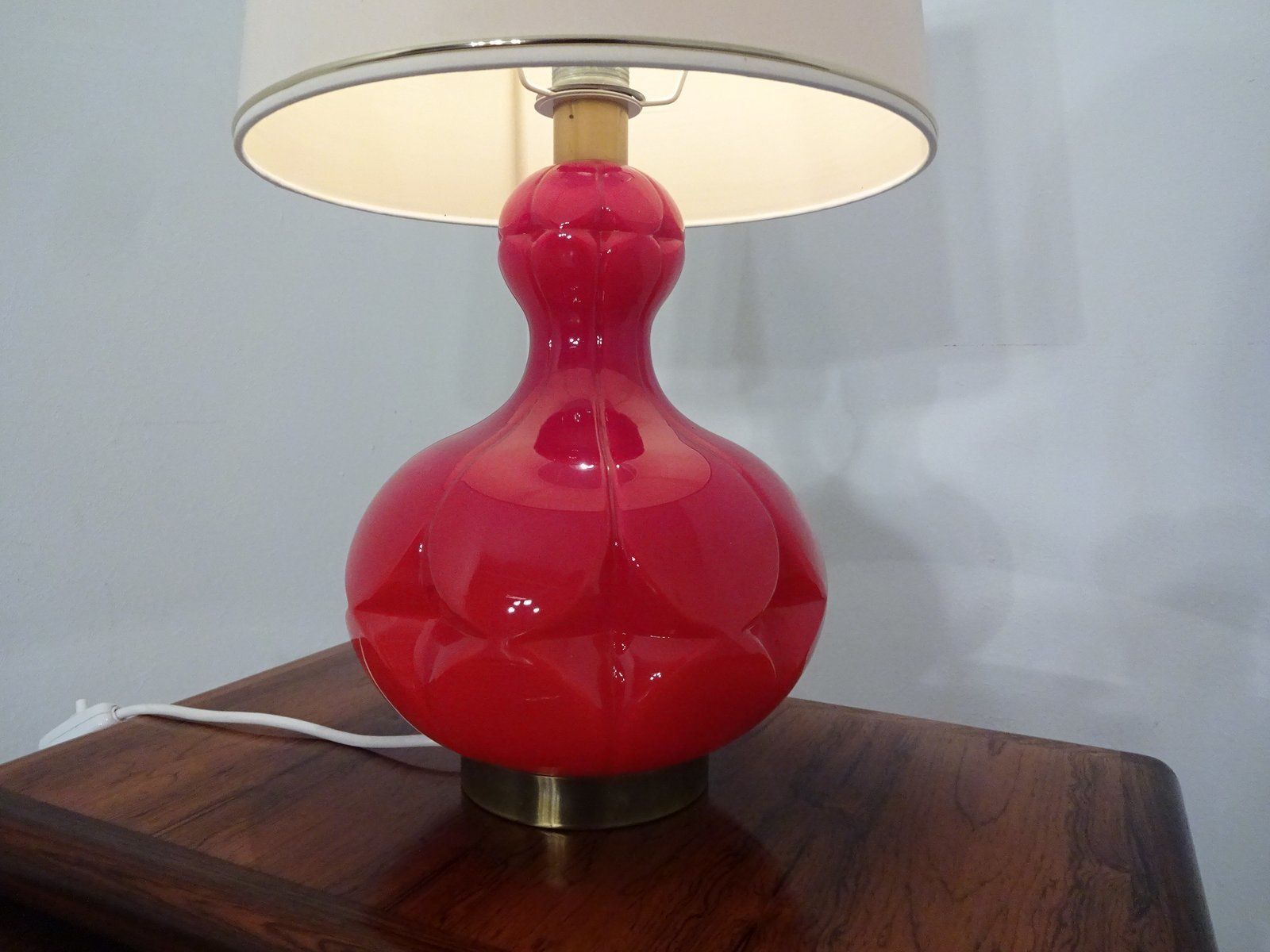 Glass Floor Lamp By Peil & Putzler 1970s photo vintage