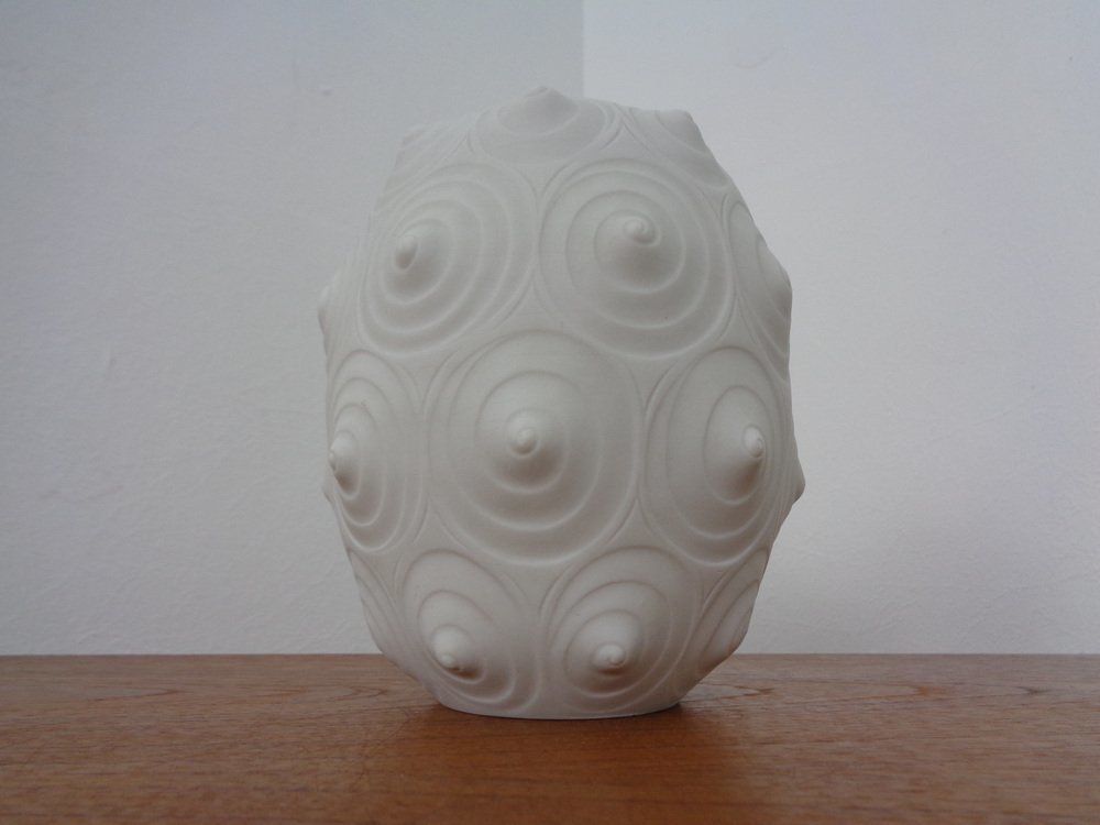 Mid Century Op Art Vase From Hutschenreuther, 1960s