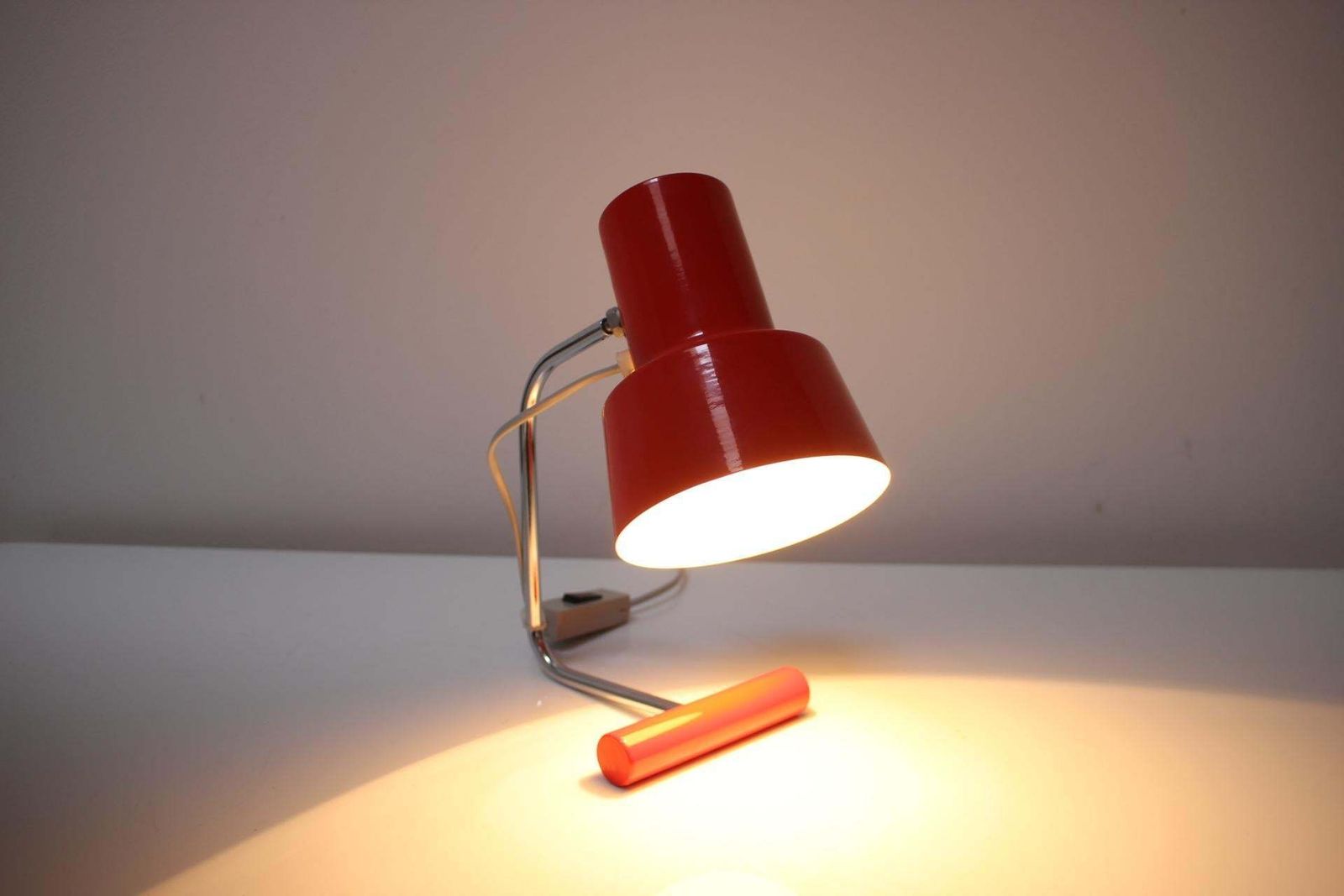 Mid Century Table Lamp Designed By Josef Hurka For Napako, 1970's photo vintage