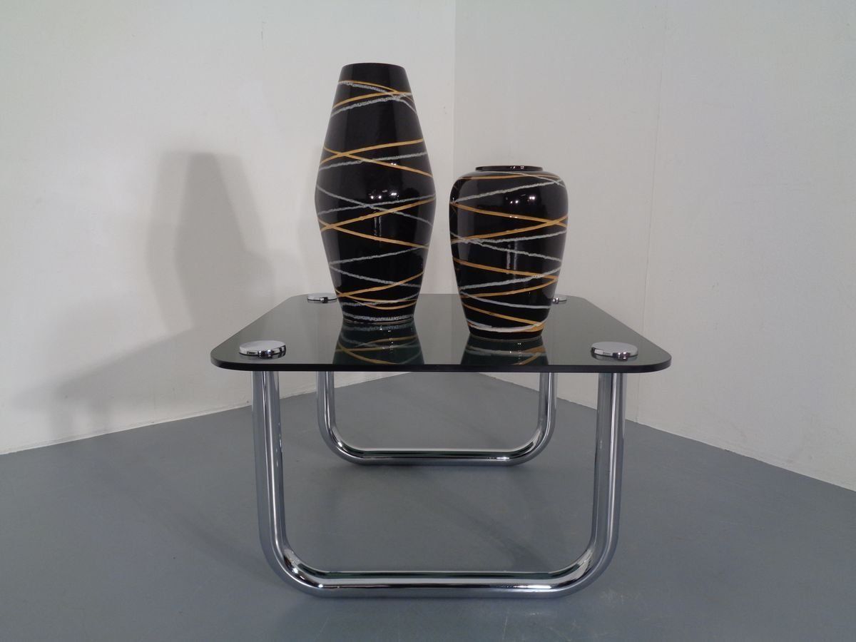 Fat Lava Ceramic Vases From Scheurich 1960s Set Of 2 photo for sale