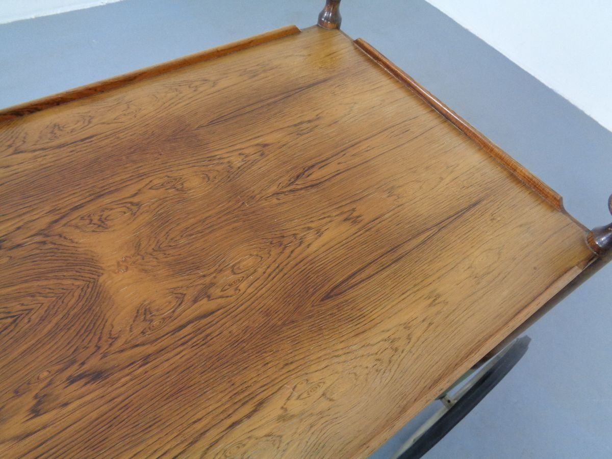 photo vintage German Rosewood Tea Trolley By Walter Wirz For Wilhelm Renz, 1960s