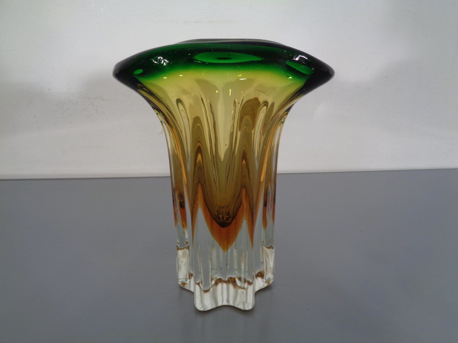 Vintage Italian Murano Glass Vase, 1960s photo 175.0