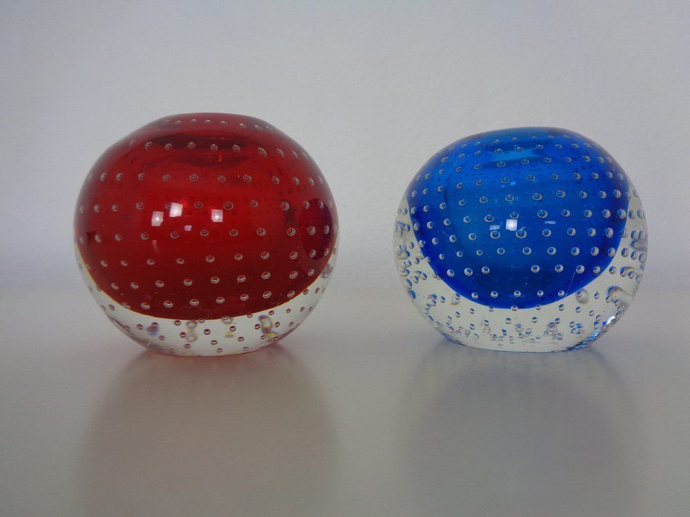 Italian Candleholders In Murano Glass, 1950s, Set Of 3 photo buy