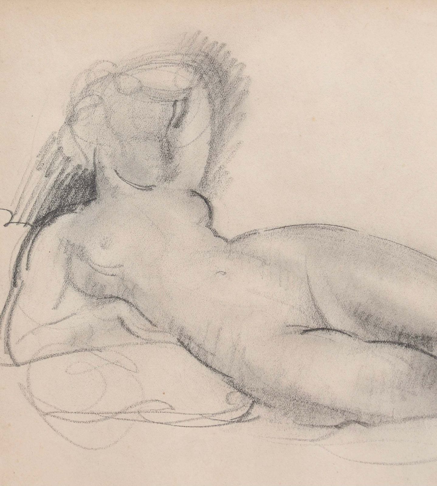 Portrait Of Reclining Nude' By Guillaume Dulac (Circa 1920s) photo for sale