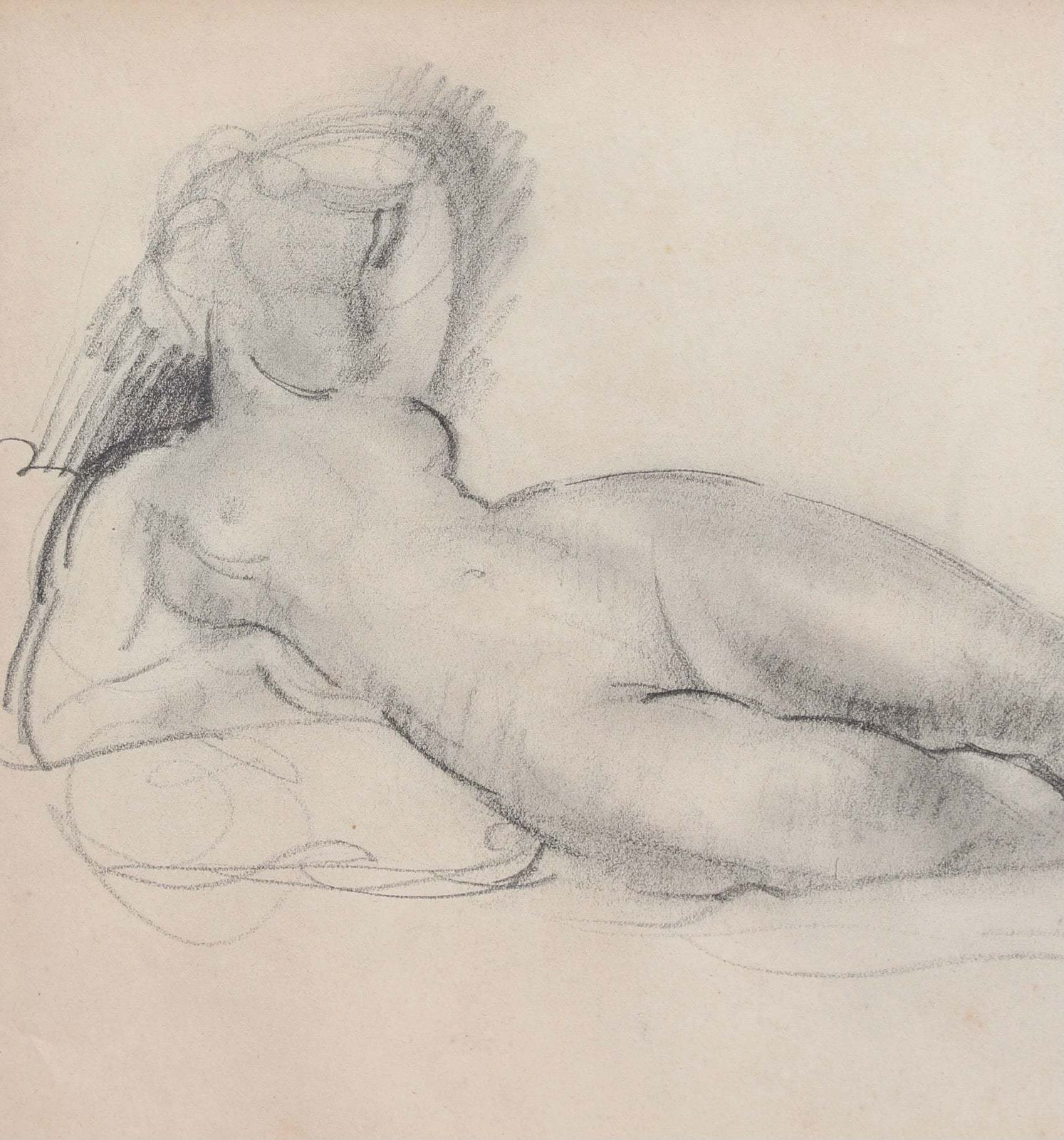 Portrait Of Reclining Nude' By Guillaume Dulac (Circa 1920s) photo Art