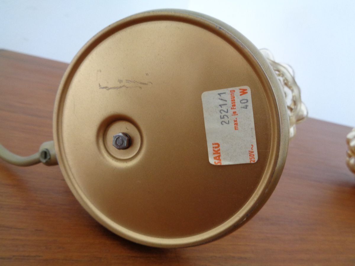 photo furniture Amber Bubble Table Lamps By Richard Essig For Saku Leuchten, 1960s, Set Of 2