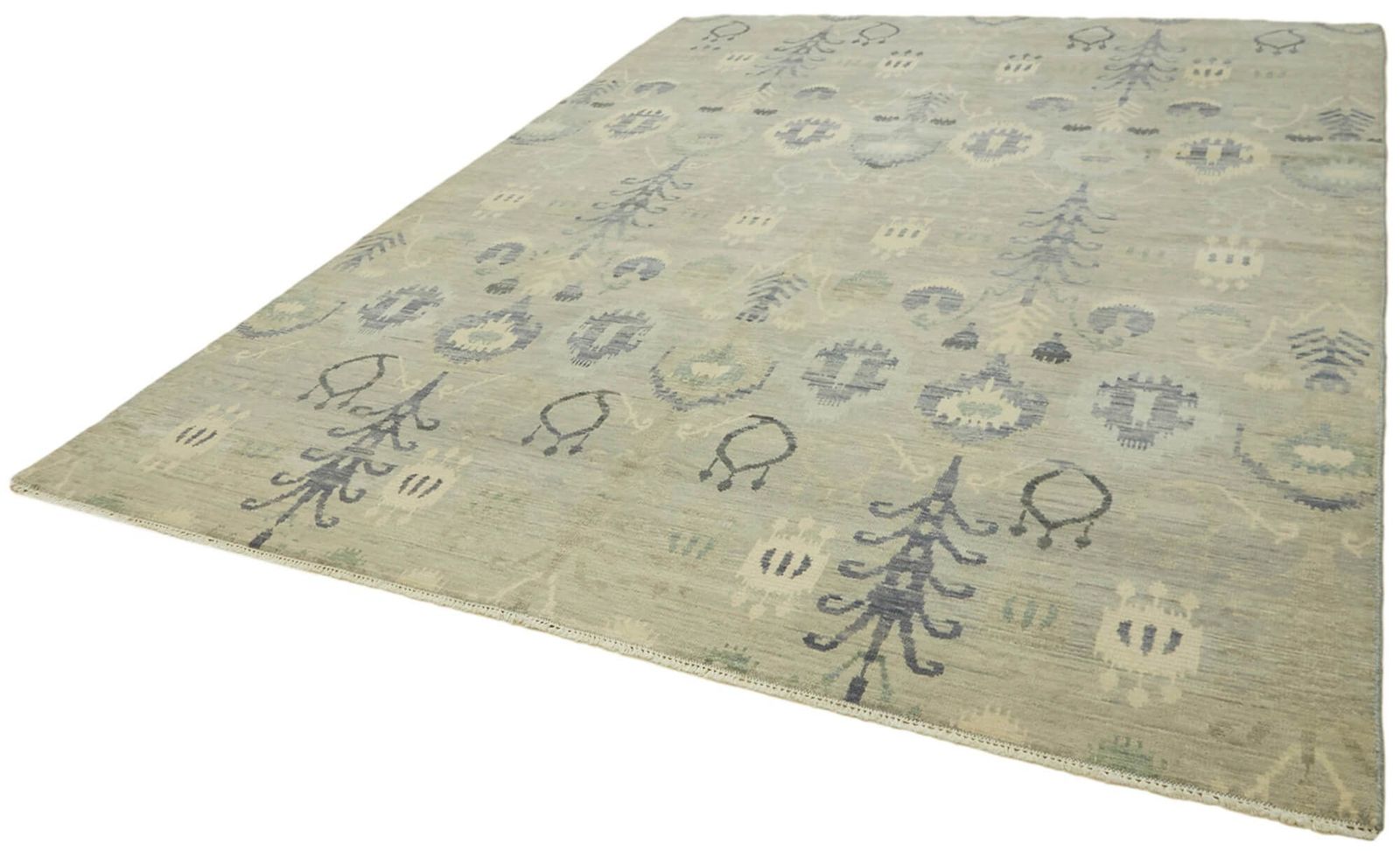 Grey Oriental Oushak Rug 273 X 361 Cm photo for sale