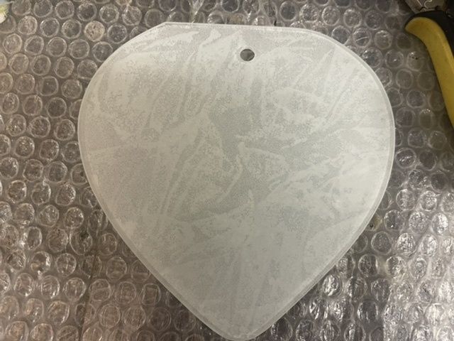 photo for sale Heart Shaped Glass Sconces Set Of 2 1980’s