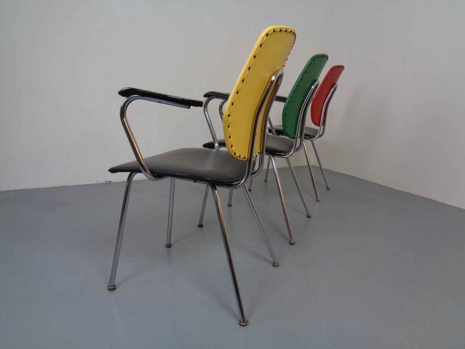Mid Century Armchairs From Drabert, 1960s, Set Of 3 photo vinterior