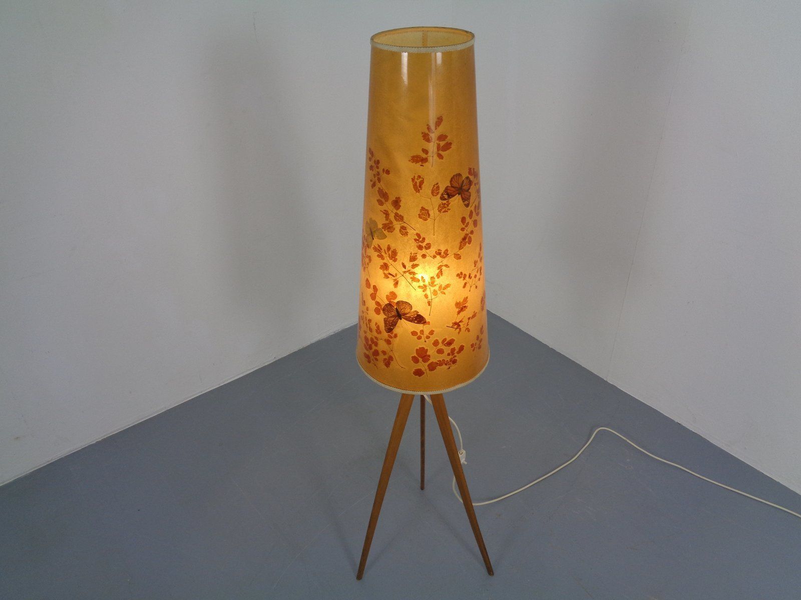 Vintage Tripod Floor Lamp, 1960s photo for sale