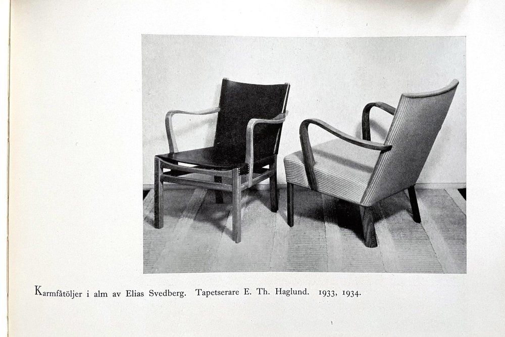 photo for sale Armchairs By Elias Svedberg, 1930s, Set Of 2