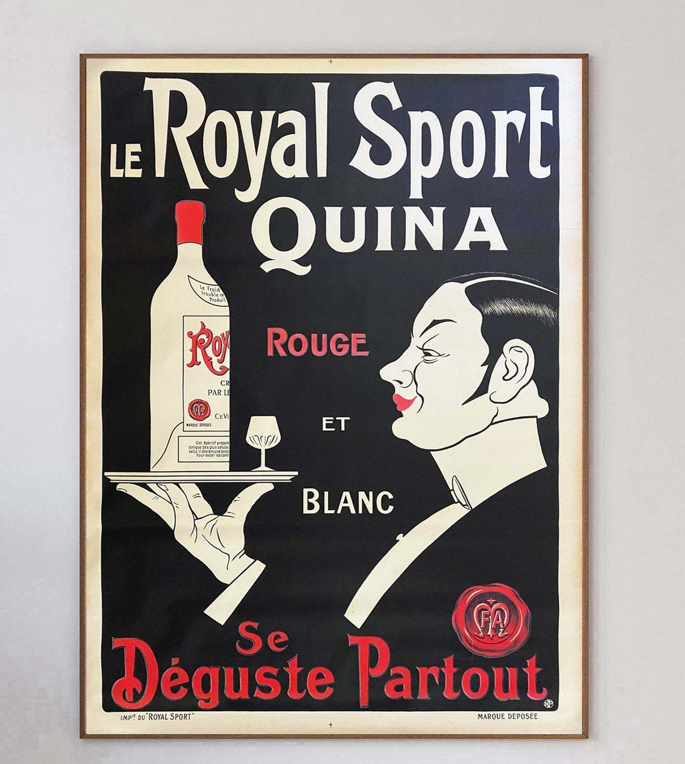 Le Royal Sport Quina Original Vintage Poster photo 1465.0