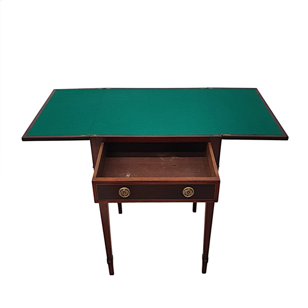 A Fabulous Early 19th Century Regency Inlaid Card Table photo 2578.2076