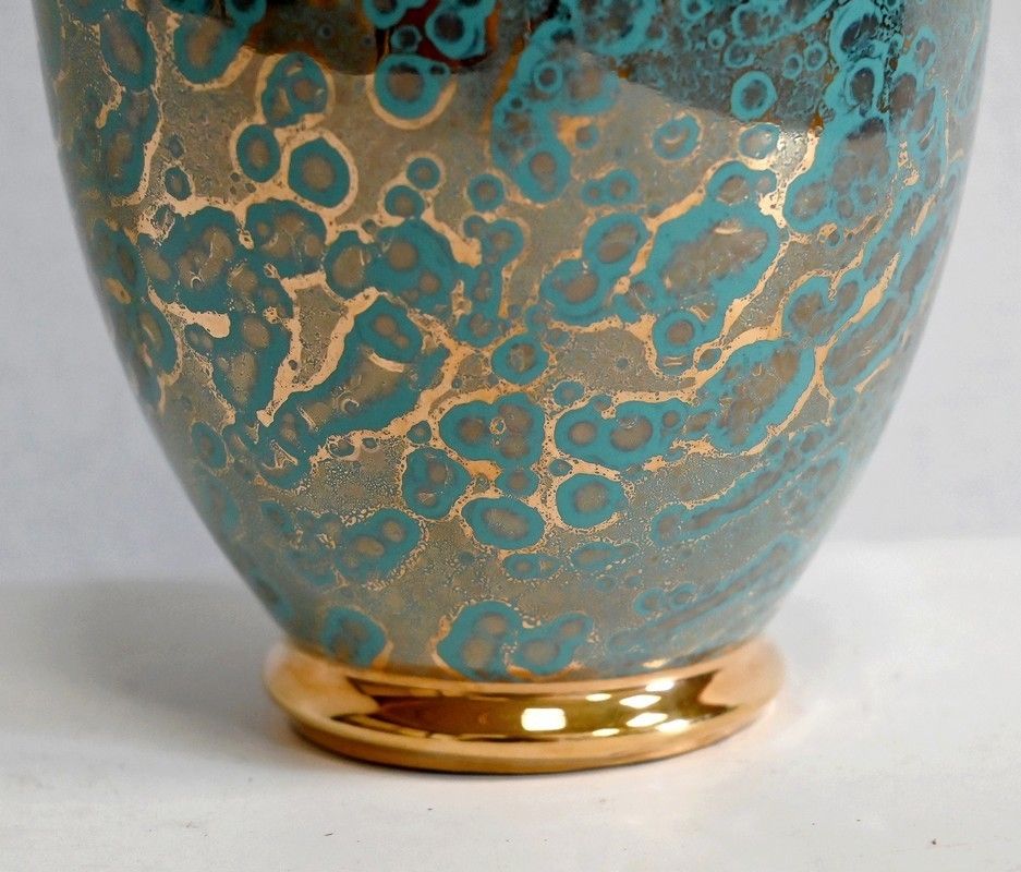 Vase From The Ceramic Workshops “Mf Sèvres” – 1940 photo vintage