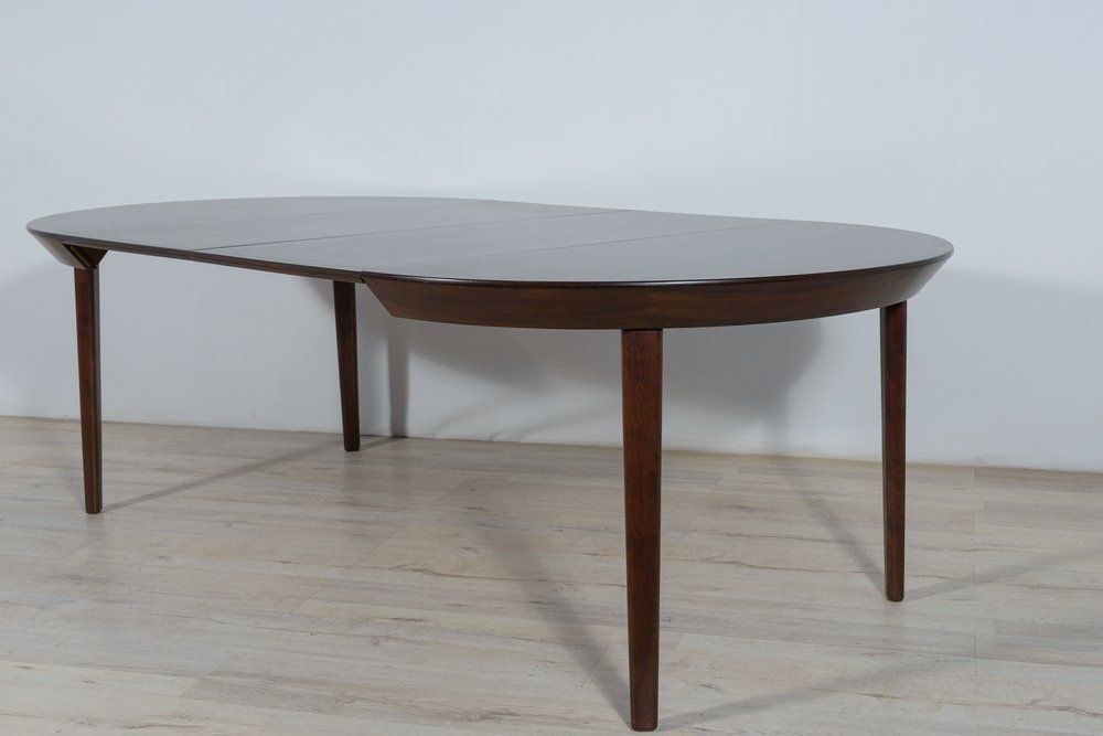 photo for sale Mid Century Rosewood Extendable Table By Ole Hald For Gudme Møbelfabrik, 1970s