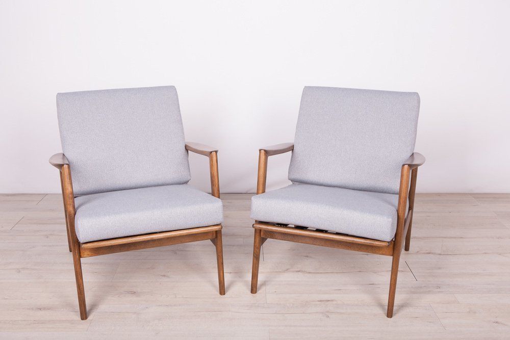 Model 300 139 Armchairs From Swarzędz Factory, 1960s, Set Of 2 photo for sale