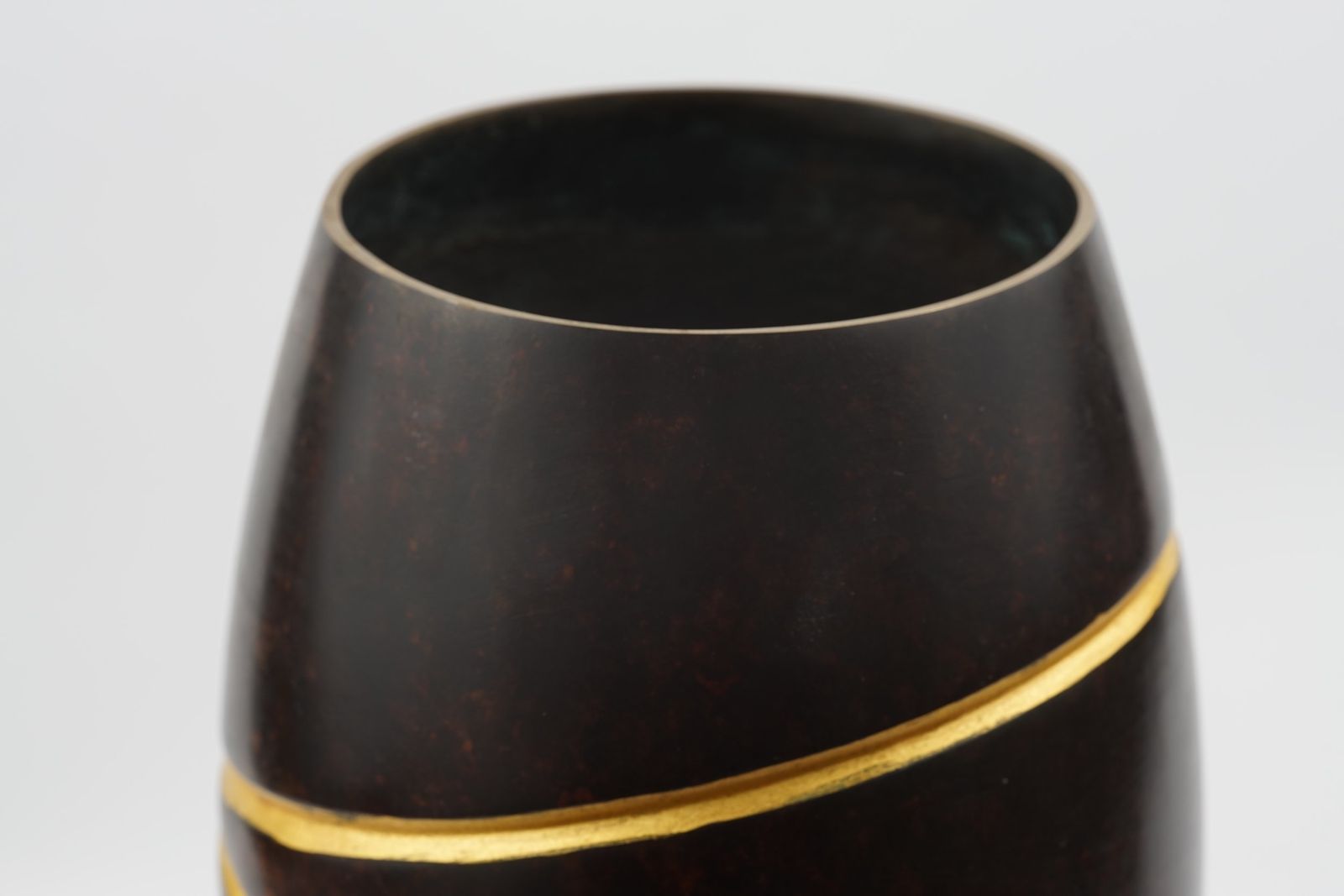 photo furniture Bronze Vase With Gilt Detail, Circa 1960