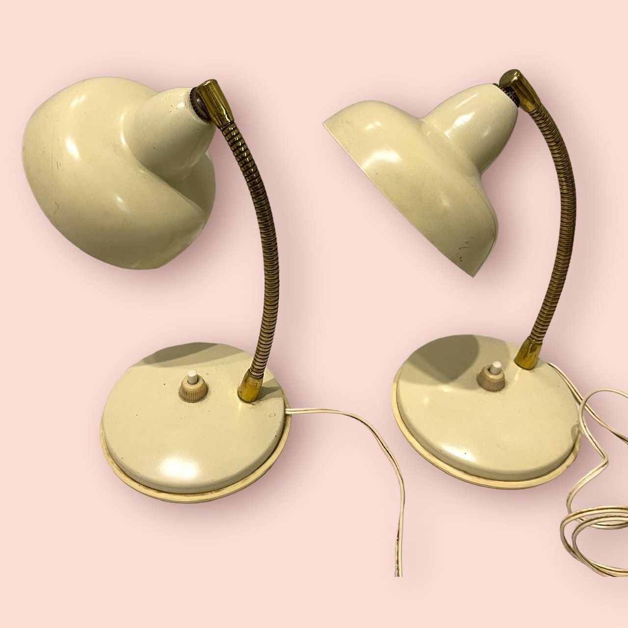 Italian Vintage Desk Lamps Set Of 2 1960’s photo for sale