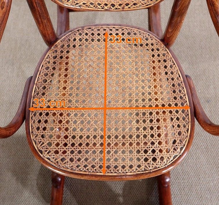 photo vintage Beech Children's Rocking Chair, Maison Thonet – 1910