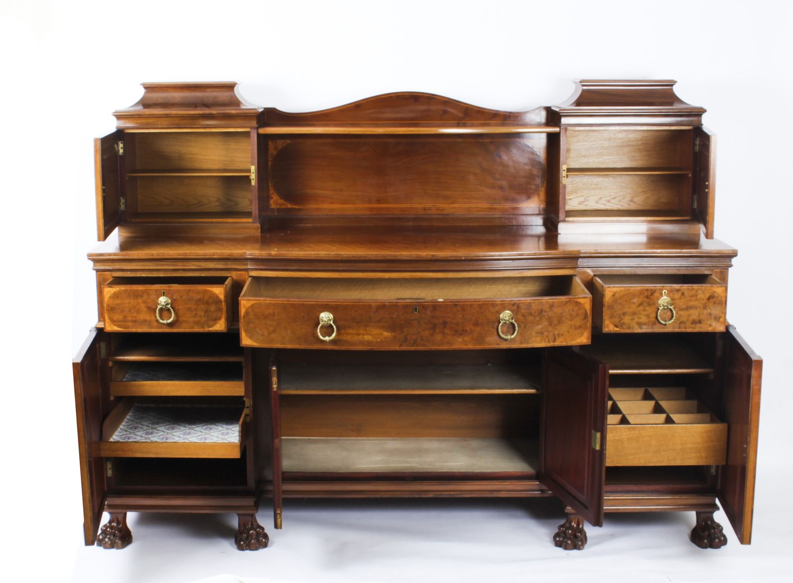 photo vintage Edwardian Sheraton Revival Mahogany Sideboard  19th C