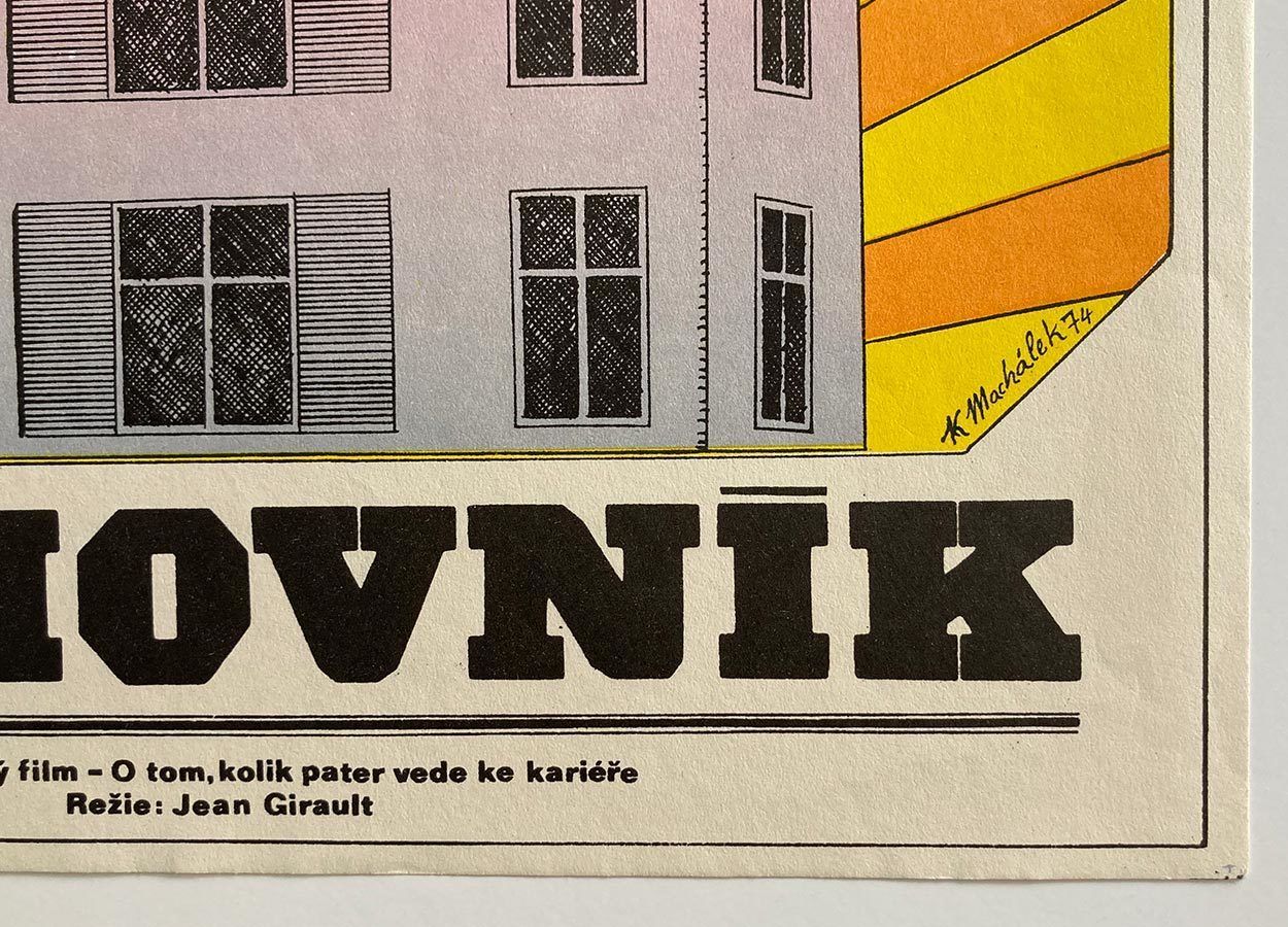 Movie Poster, Le Concierge, Karel Machálek, 1974 photo furniture