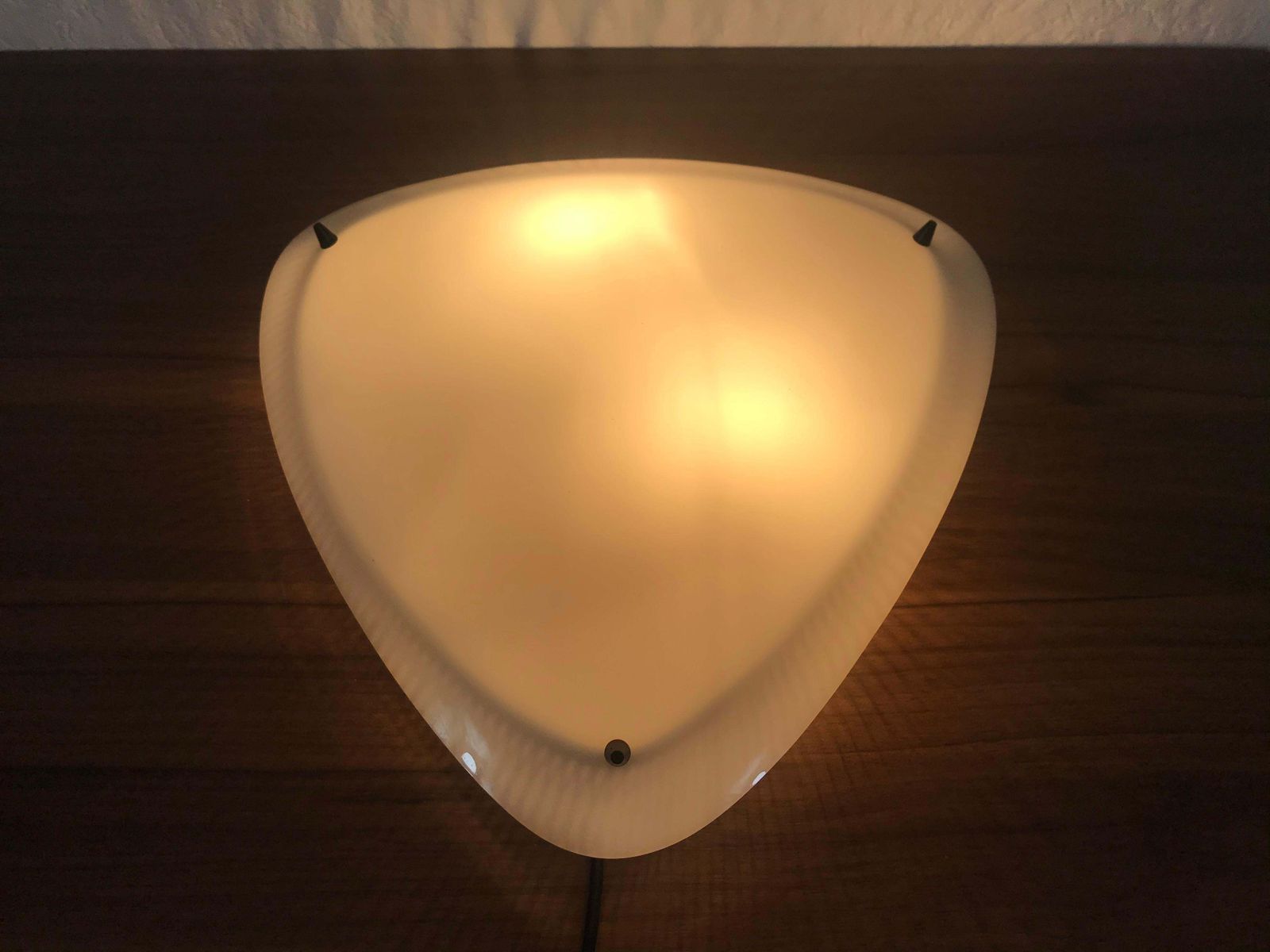 Midcentury Acrylic Glass Flushmount In The Style Of Stilnovo, 1960s, Italy photo vinterior