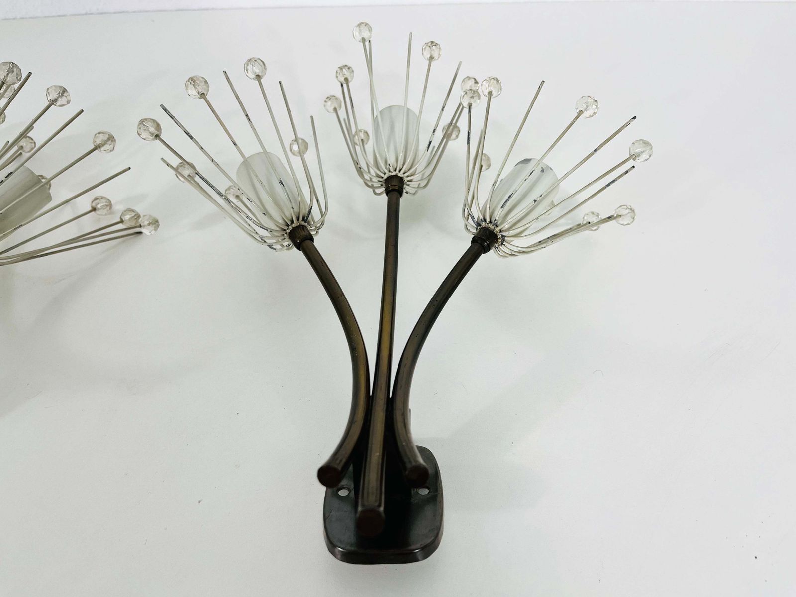 Pair Of Mid Century Brass Sconces By Emil Stejnar For Rupert Nikoll, 1960s photo buy