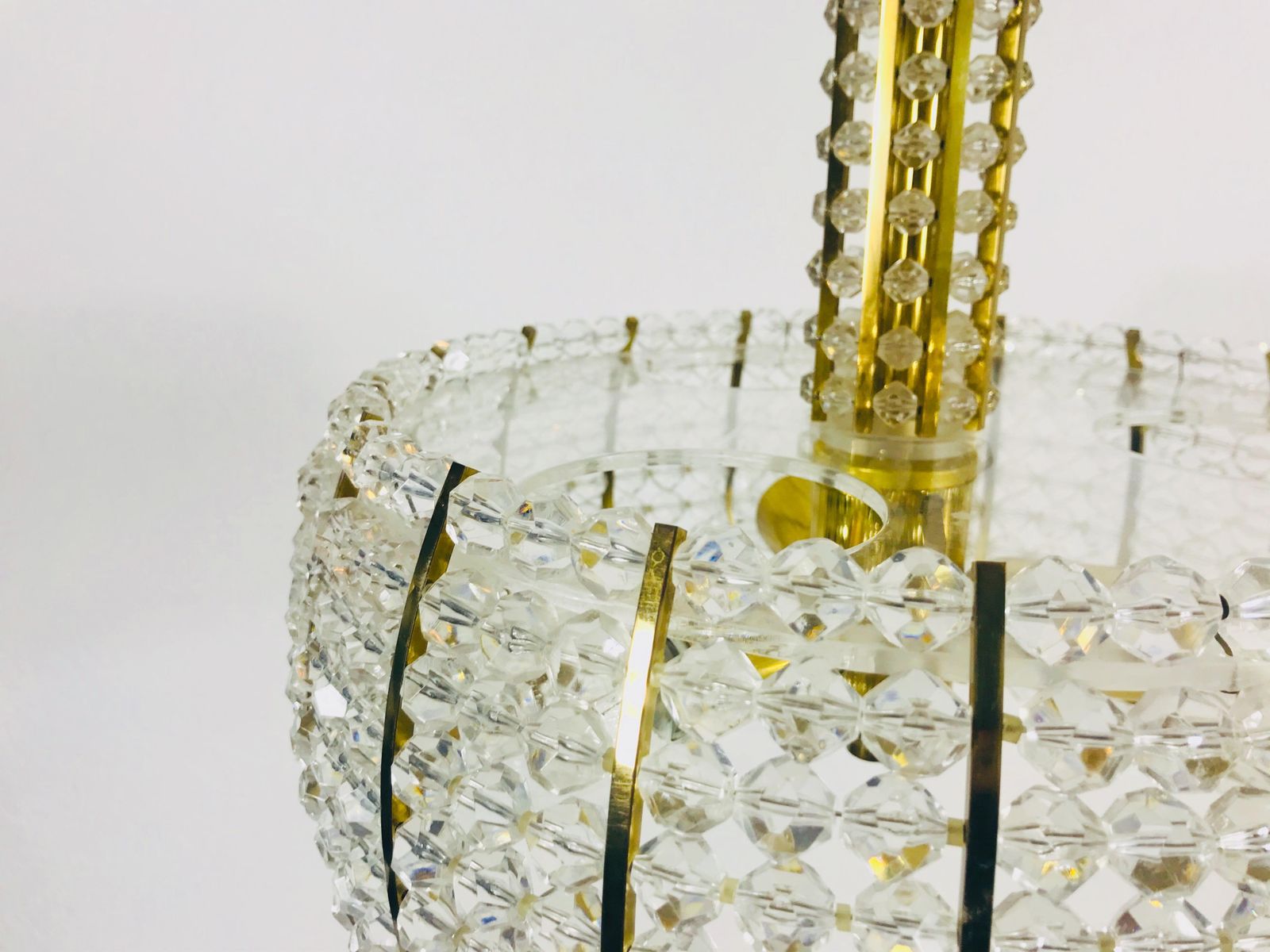Midcentury Brass Chandelier By Emil Stejnar For Rupert Nikoll 1960s photo vinterior