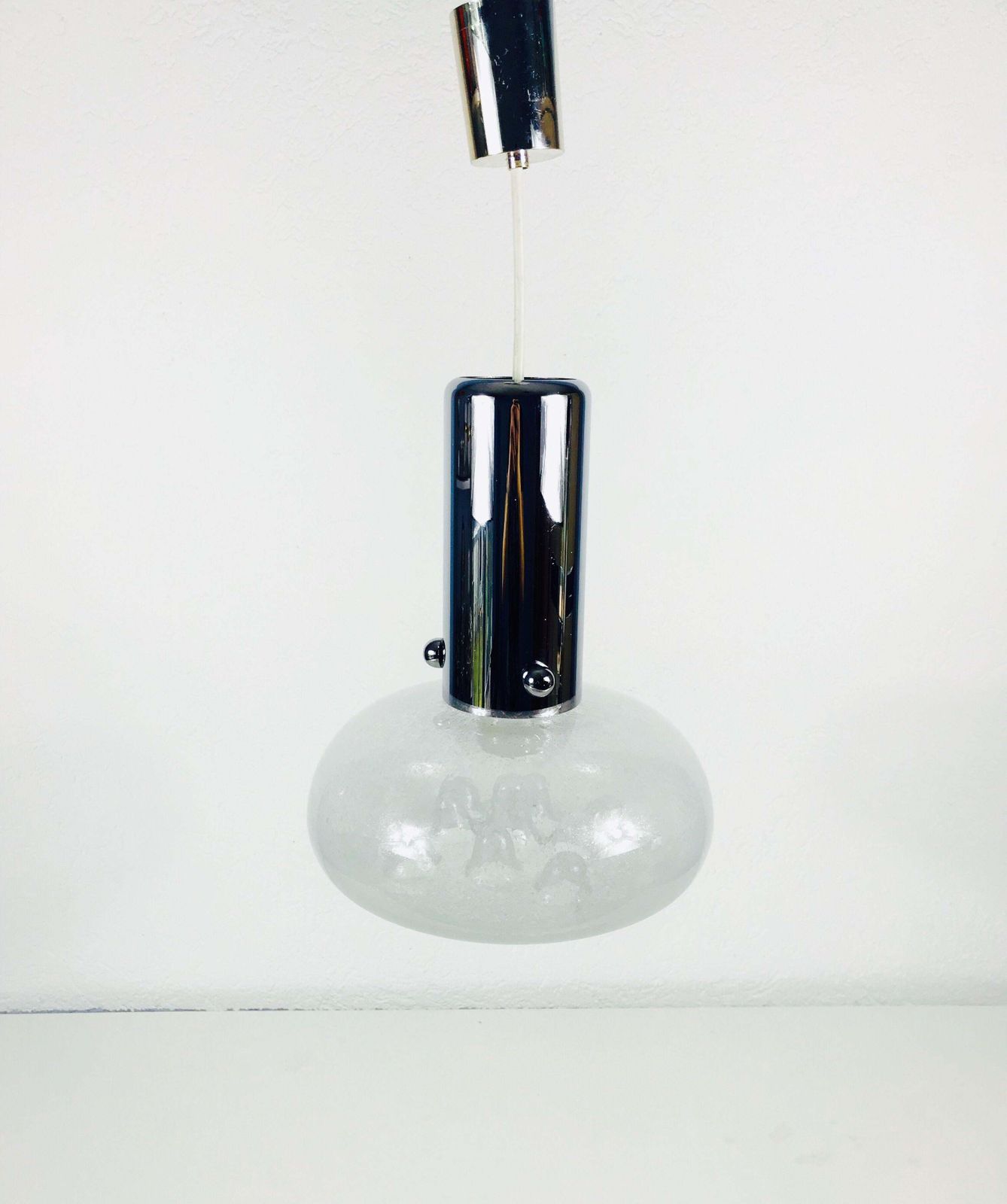 Italian Midcentury Murano Glass Pendant Light, 1960s, Italy photo vinterior