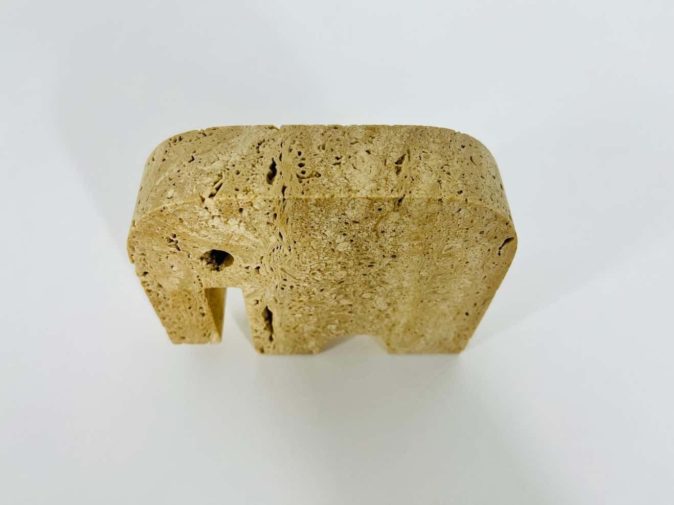 photo furniture Italian Travertine Sculpture Elephant By Fratelli Mannelli, Italy, 1970s