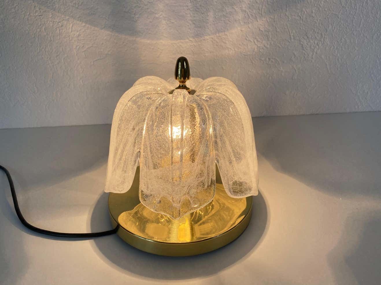 photo furniture Crystal Glass Round Flushmount By Glashütte Limburg, 1960s, Germany