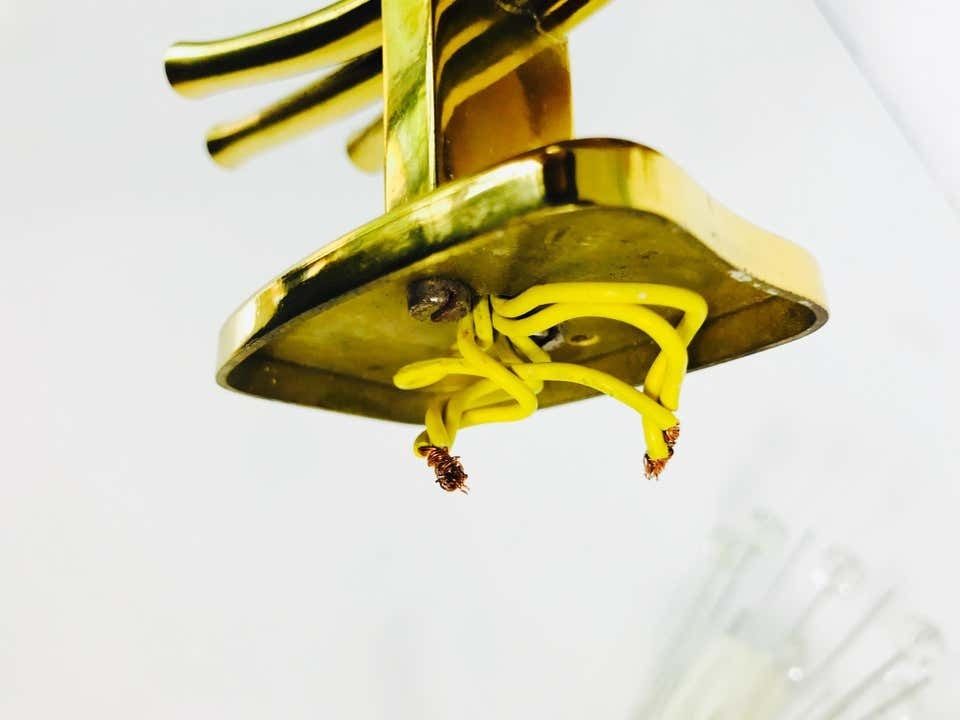 Pair Of Midcentury Brass Sconces By Emil Stejnar For Rupert Nikoll, 1960s photo vinterior