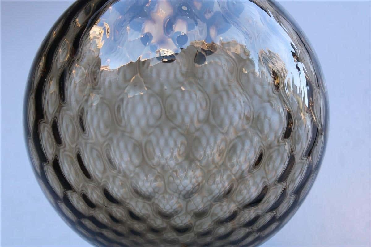 Italian Mid Century Lantern Murano Glass Brass Parts Gold 1950s Venini Style photo 1611.0