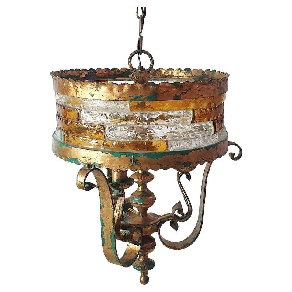 Large Brutalist Pendant Attributed To Longobard Italy
