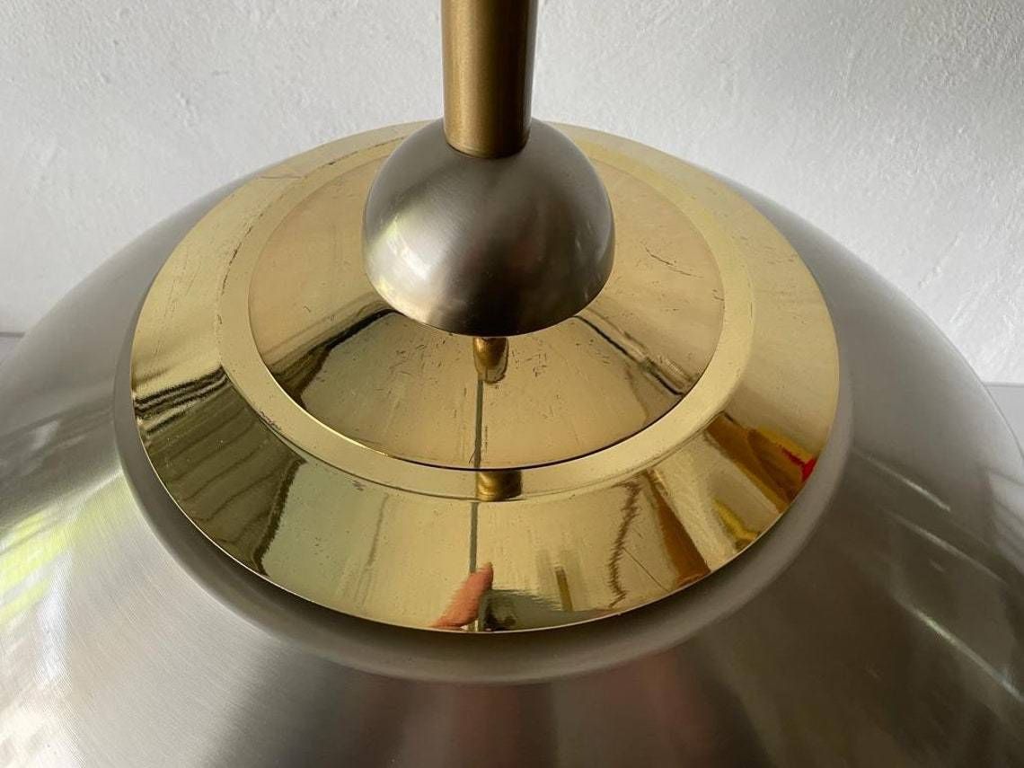 Chrome And Gold Metal Pendant Lamp By Tz, 1970s, Germany photo buy