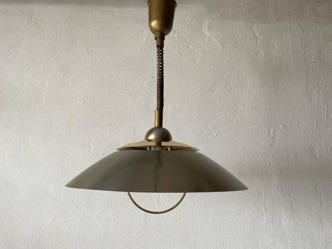 photo for sale Chrome And Gold Metal Pendant Lamp By Tz, 1970s, Germany