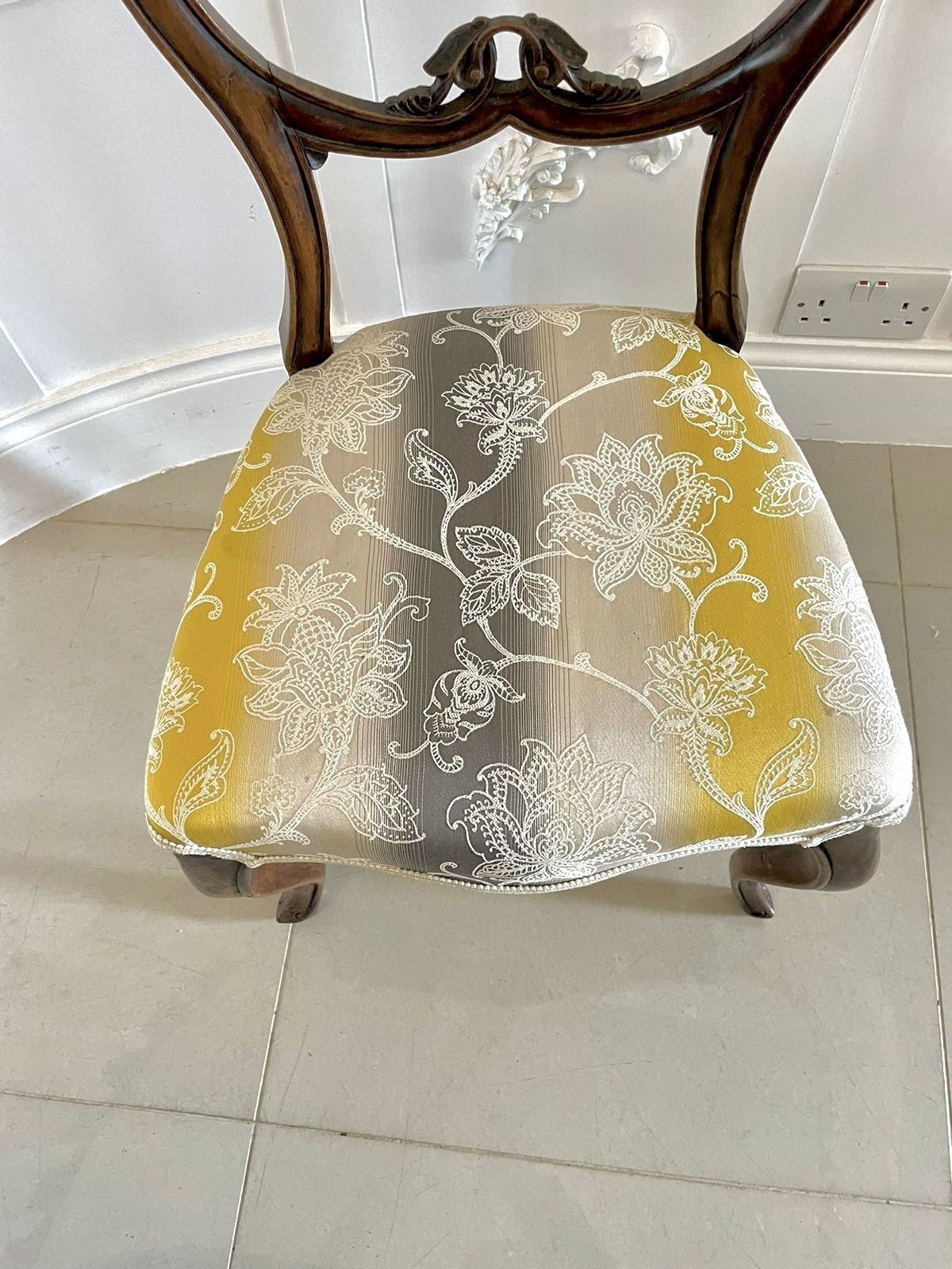 photo for sale Pair Of Antique 19th Century Walnut Side Chairs