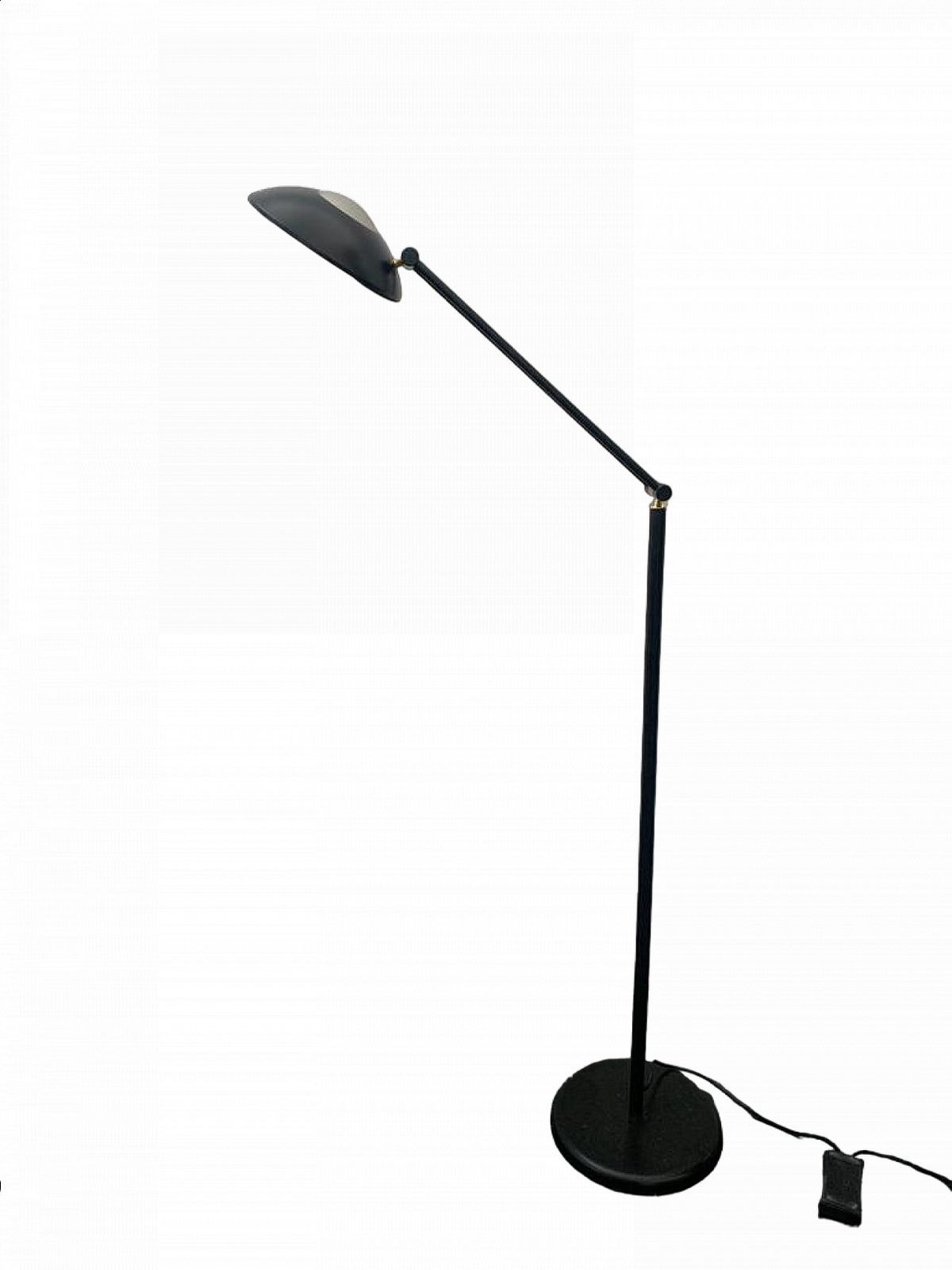 Metal Floor Lamp With Brass Details, 1960s