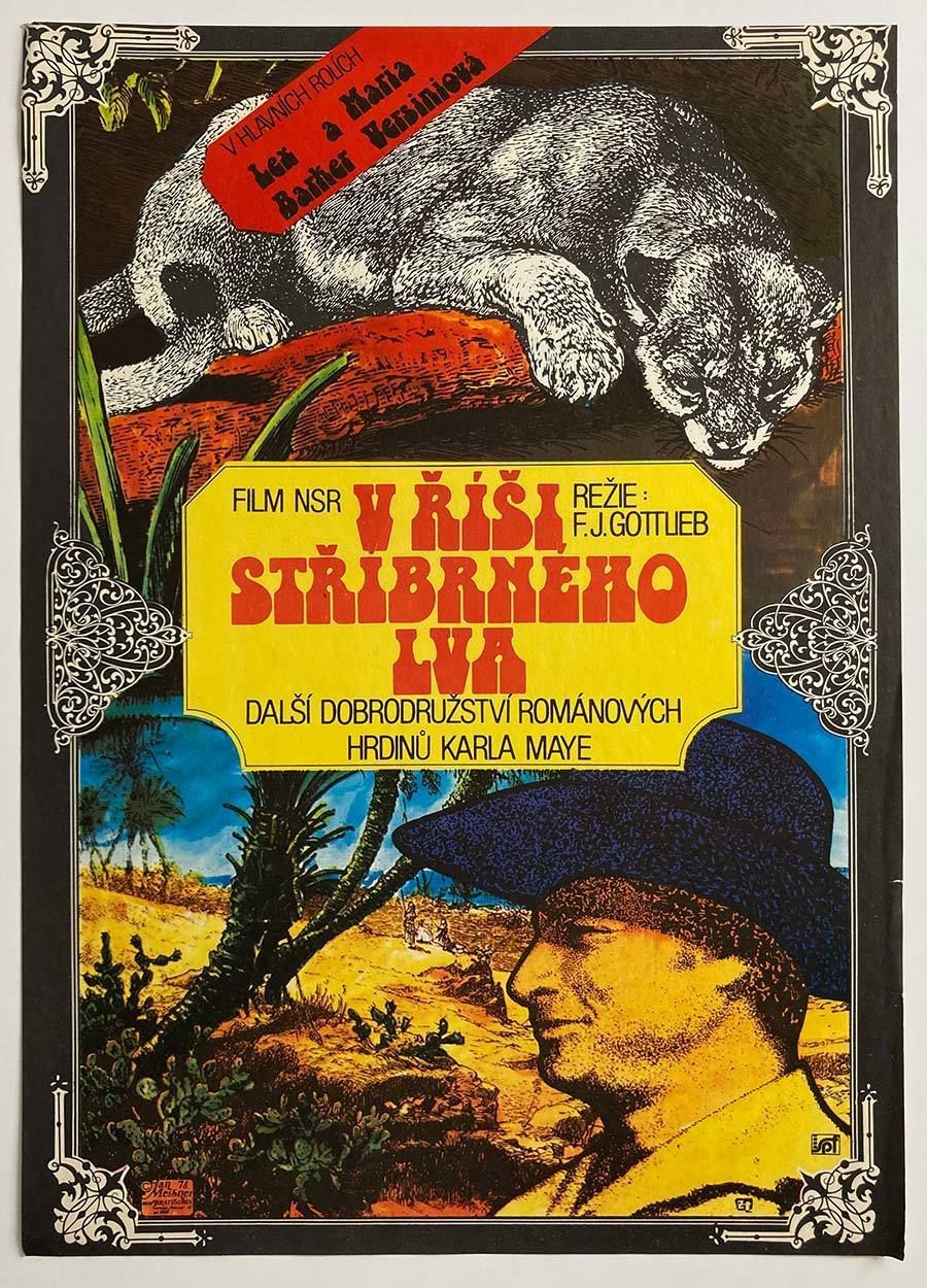 Original Film Poster, Kingdom Of The Silver Lion, Ján Meisner, 1978, Genuine Czech Vintage Print