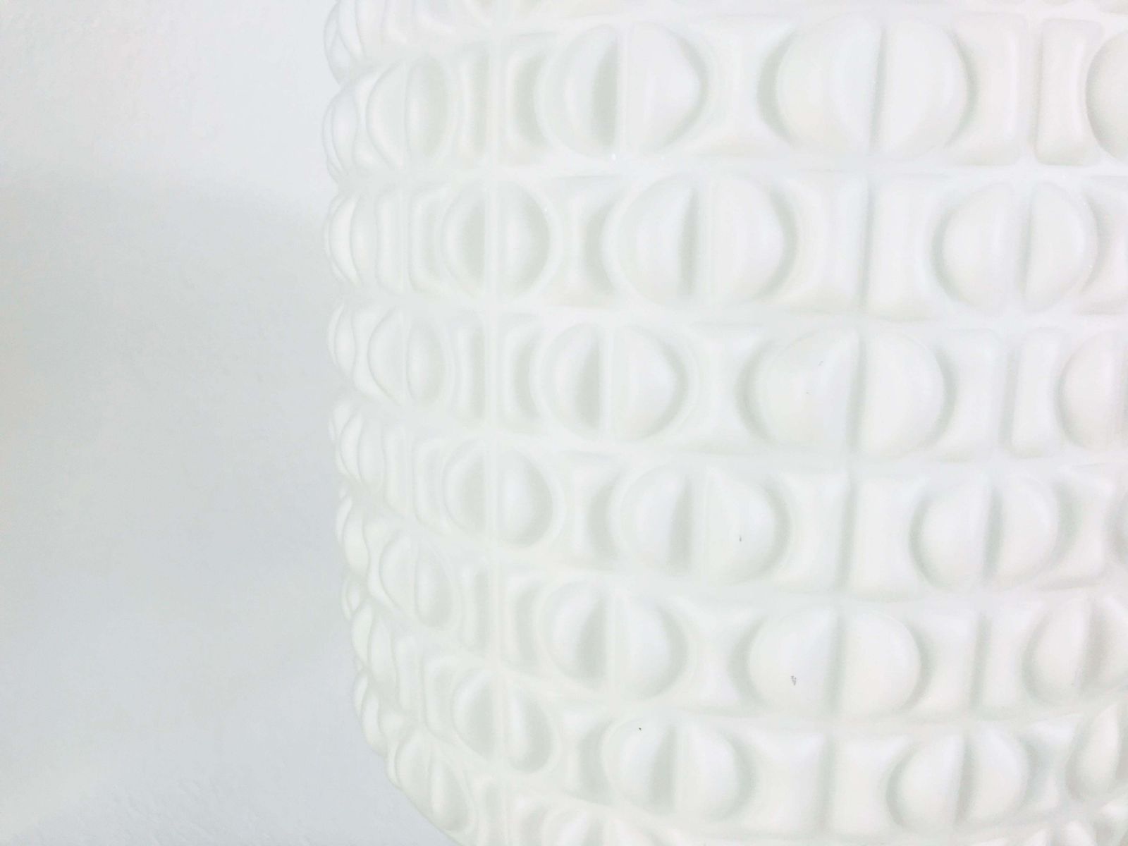 photo for sale Very Large White Opal Hanging Lamp By Peill And Putzler, 1970s, Germany