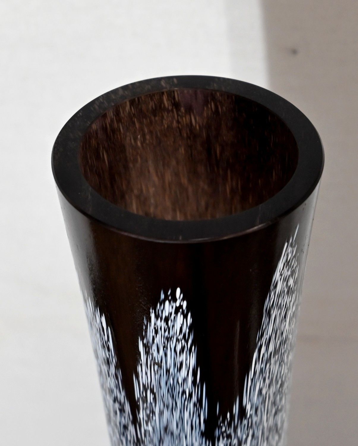 Marbled Glass Vase, After The Cristallerie Clichy – 1930 photo vintage