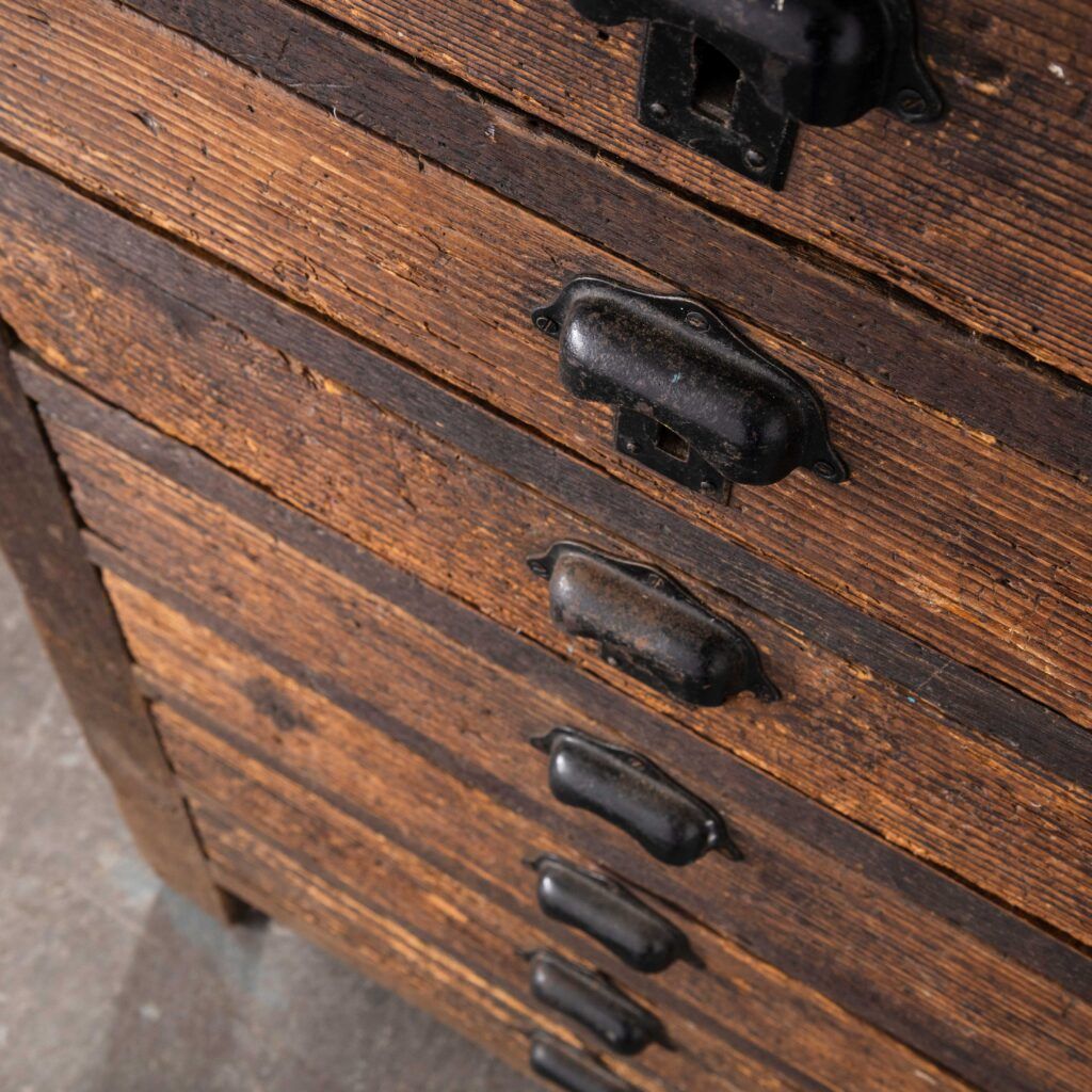 1940’s French Estate Bank Of Drawers – Eight Drawers photo Furniture