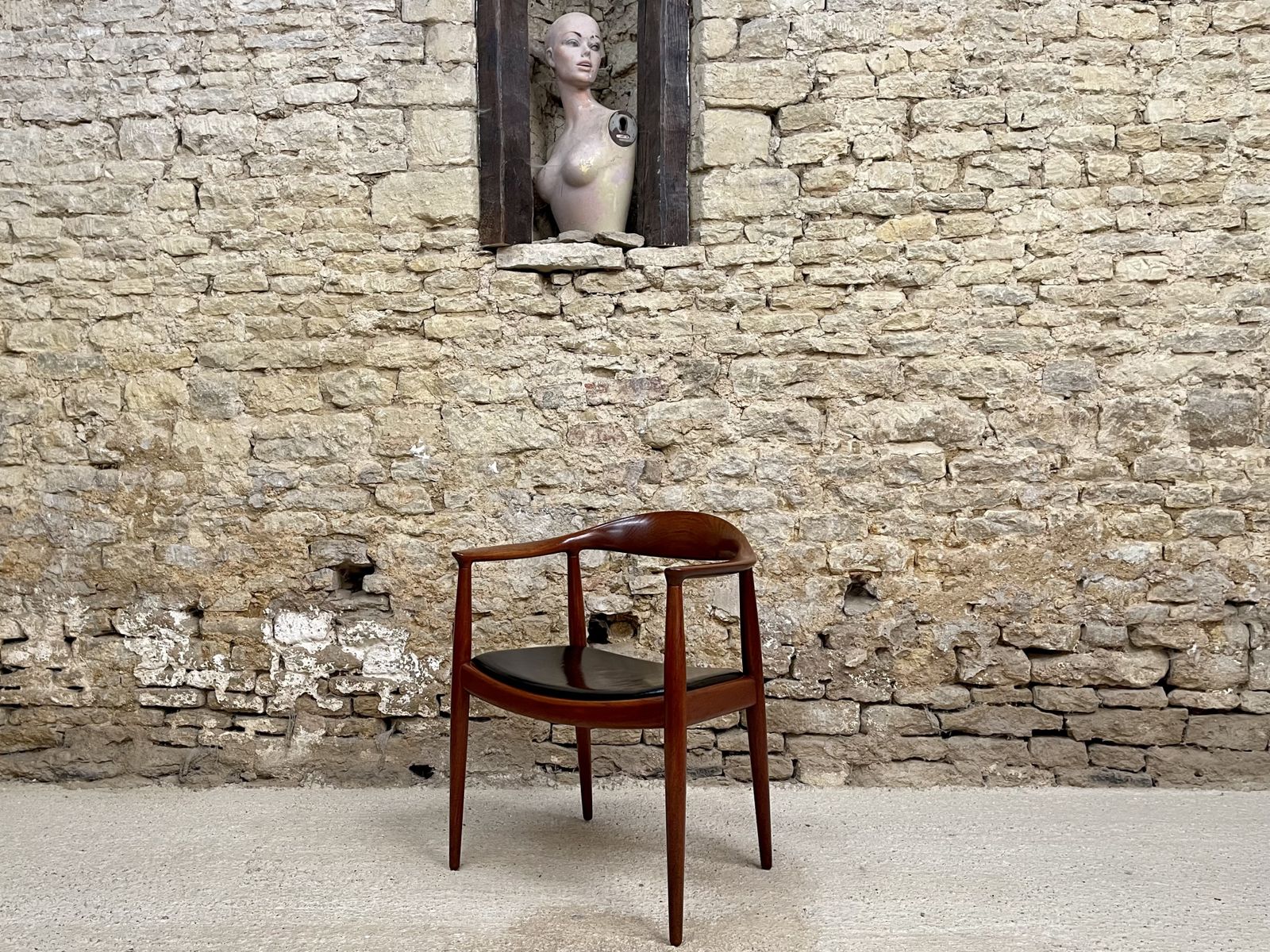 Hans J Wegner 'The Chair' Jh 503 By Johannes Hanson 1955 Desk Accent Statement Chair photo 3750.0