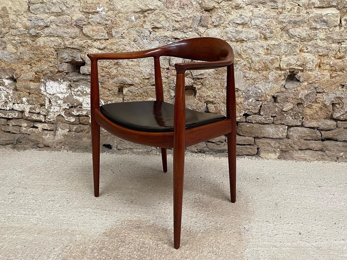 Hans J Wegner 'The Chair' Jh 503 By Johannes Hanson 1955 Desk Accent Statement Chair photo vintage