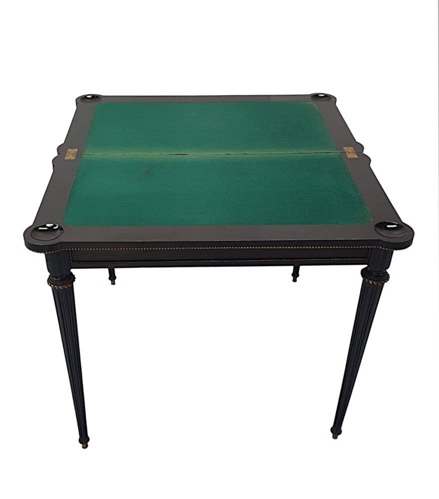 A Very Fine And Unusual 19th Century Coromandel Turn Over Leaf Card Table photo 2591.8441000000003