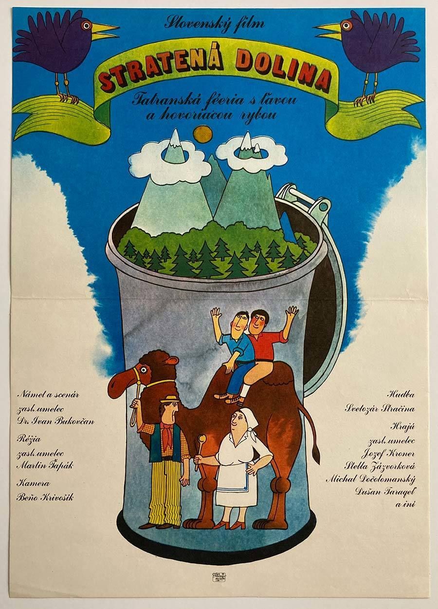 Original Film Poster, The Lost Lowlands, Jan Meisner, 1976, Genuine Czech Vintage Print