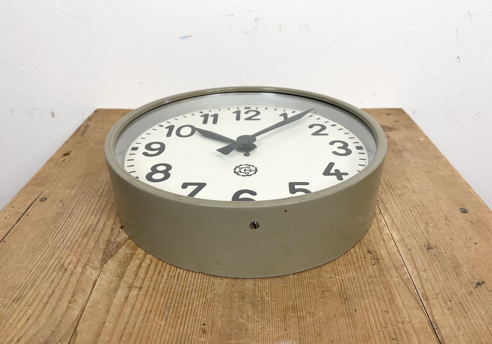 Industrial Factory Wall Clock From Chronotechna, 1950s, 2x photo buy