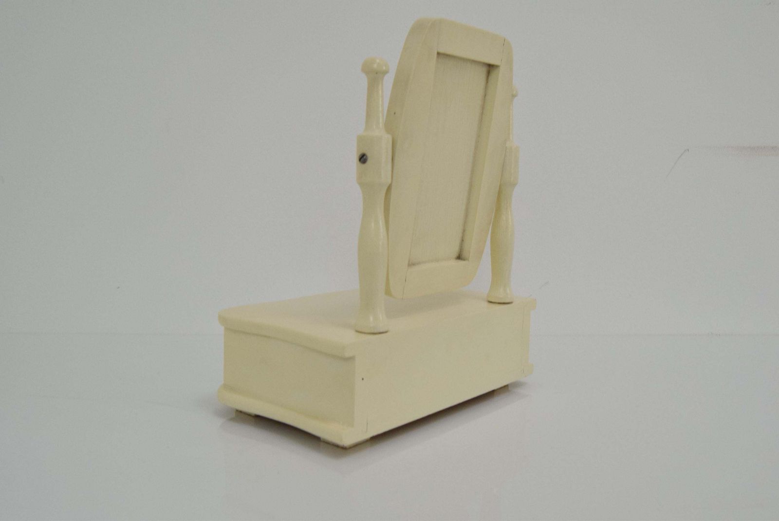 photo furniture Mid Century Children's Toilet Cabinet With Mirror,1970's.